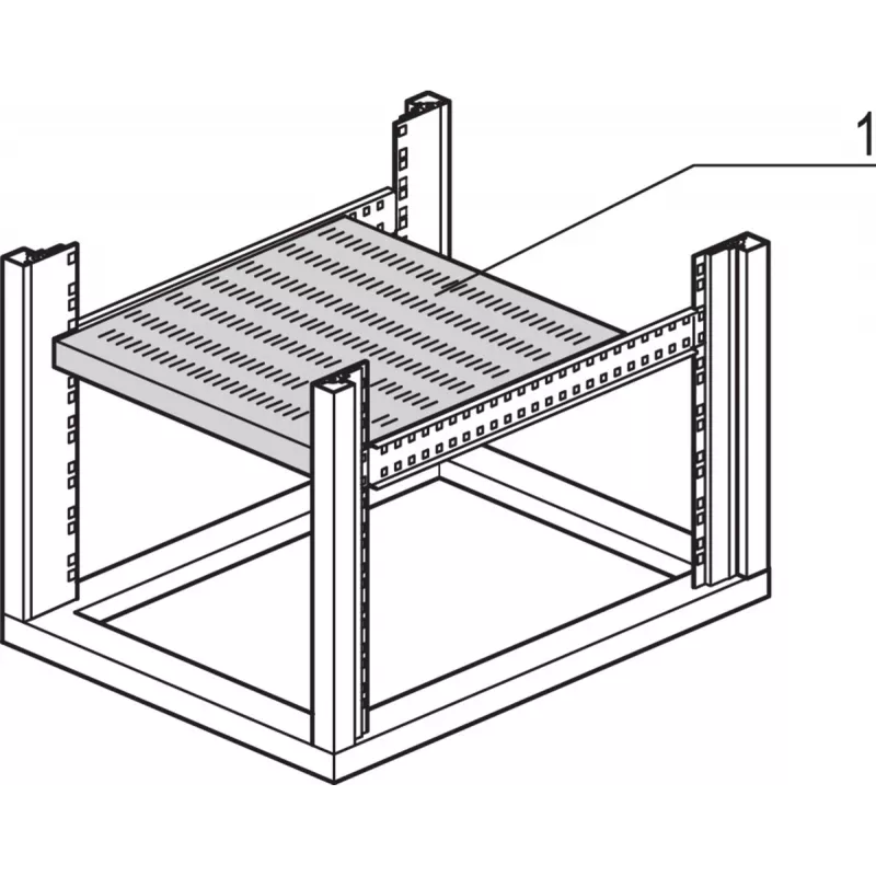 SCHROFF Półka stacjonarna do szafy rack (uniwersalny eurorack) - FACHB.UNI.STAT.600B500T 7021 (22117851)