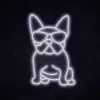 Neon MANTA Manta SNL66WH French Bulldog biały — dekoracyjny neon LED w kształcie buldoga francuskiego