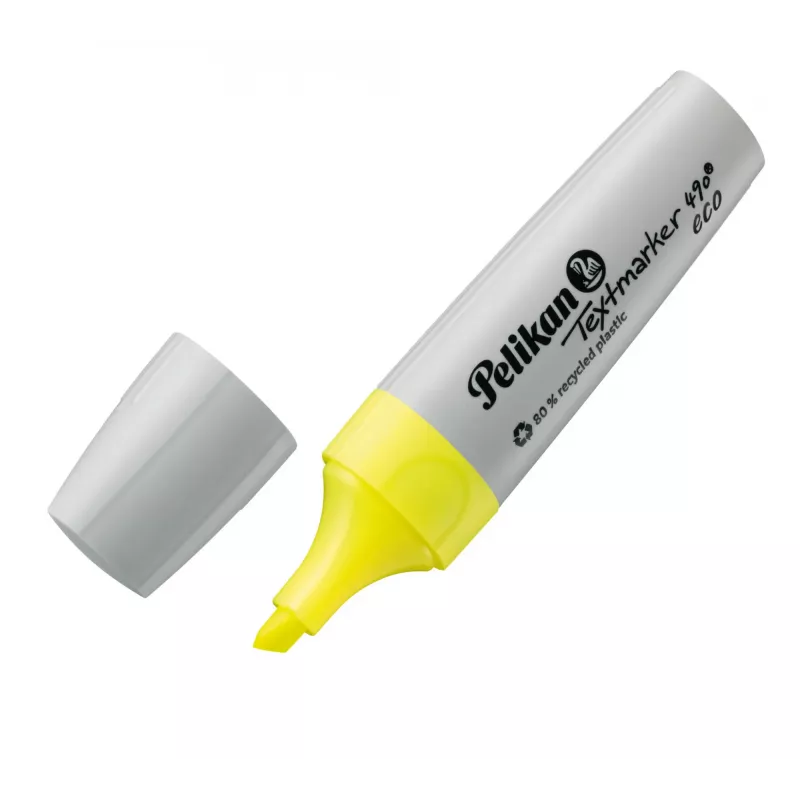 Marker Pelikan Textmarker 490 eco 4 szt. Ścięta końcówka Zielony Pomarańczowy Różowy Żółty
