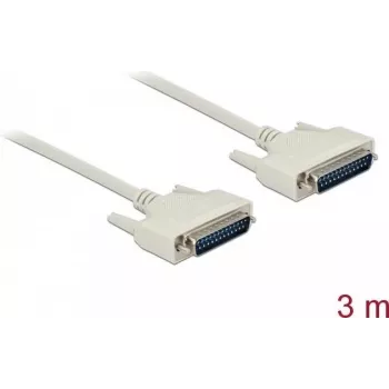 Kabel szeregowy DELOCK 84391 D-Sub 25 pin, beżowy, 3 m