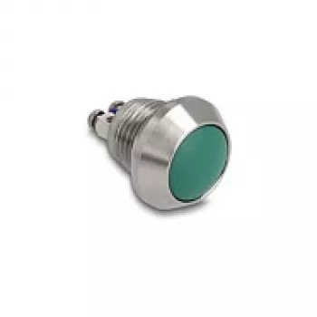 Przycisk DELOCK 22034 12 mm, 2× zacisk śrubowy, zielony