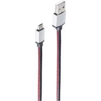 Kabel USB ShiverPeaks BS14-50096 0,9 m USB A Micro-USB B czerwony