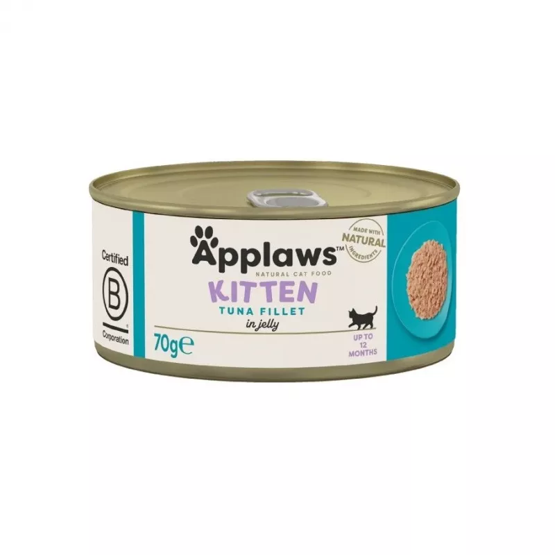 Mokra karma dla kota Applaws Tuńczyk 70 g puszka — 13% białka, 1,7% tłuszczu, 82% wilgotności
