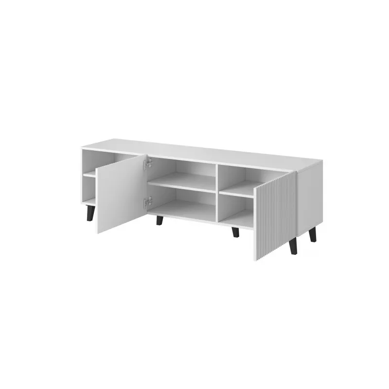 Cama szafka RTV PAFOS 150x42x52 biały matowy