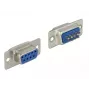 Złącze przewodowe DeLOCK 65882 Sub-D 9 pin Niebieski Srebrny