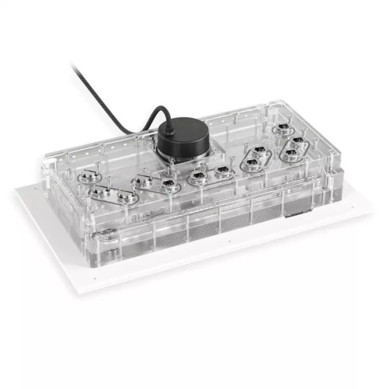 Alphacool Distroplate Apex Dark Base Pro 901 RGB Support — płyta dystrybucyjna do chłodzenia wodnego PC, model 14658