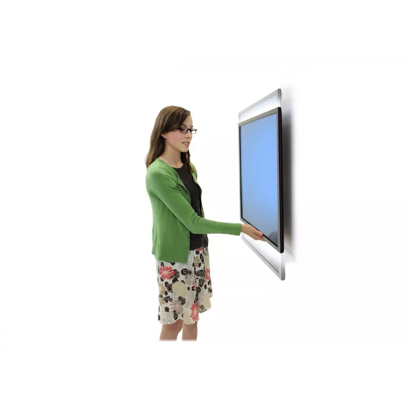 Ergotron Glide Wall Mount LD-X - Befestigungskit (Schwenkarm, VESA-Adapter, Befestigungselemente, lift assembly) für LCD-Display - Schwarz - Bildschir