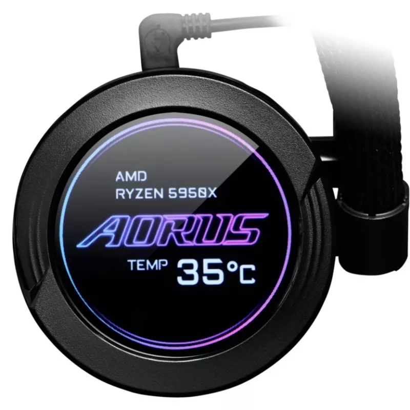 Chłodzenie cieczą procesora GIGABYTE AORUS WATERFORCE X 280, czarne, 1 szt.