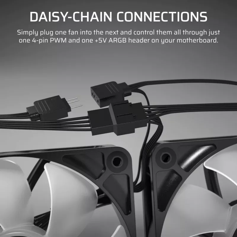 Wentylator Corsair RS140 ARGB 14 cm Biały 330-1700 RPM