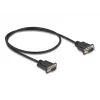 DeLOCK Kabel szeregowy RS-232 D-Sub9 męski do męskiego 0,5 m Czarny