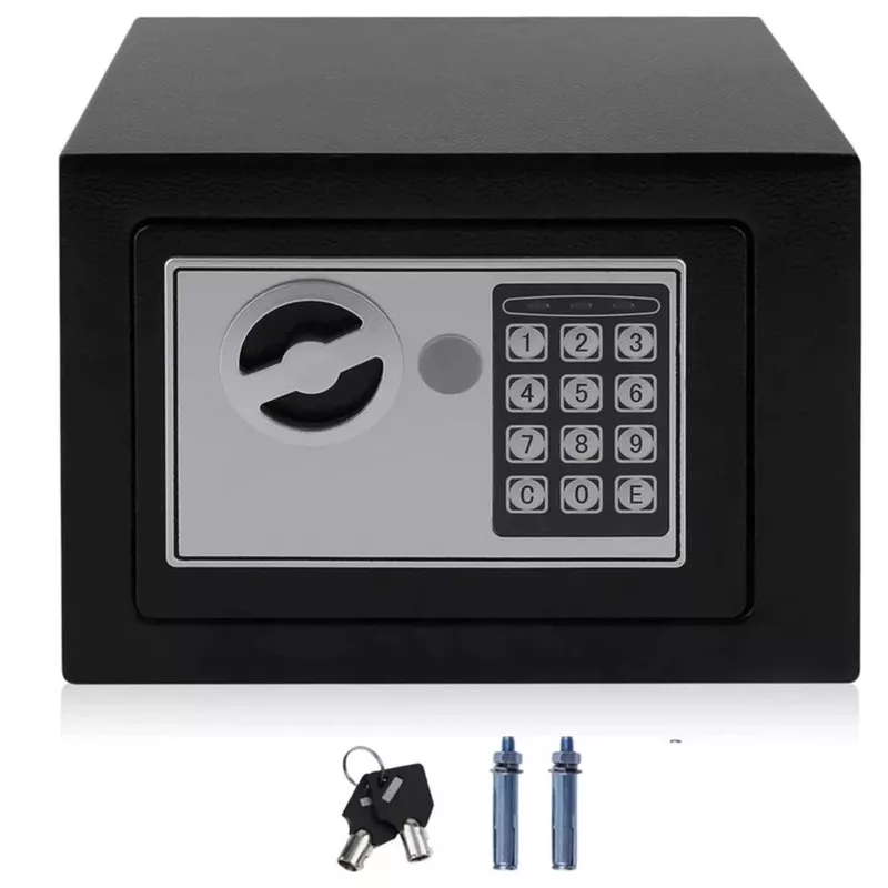 Sejf Extralink Home S-406 z zamkiem elektronicznym, szyfrem cyfrowym i kluczami