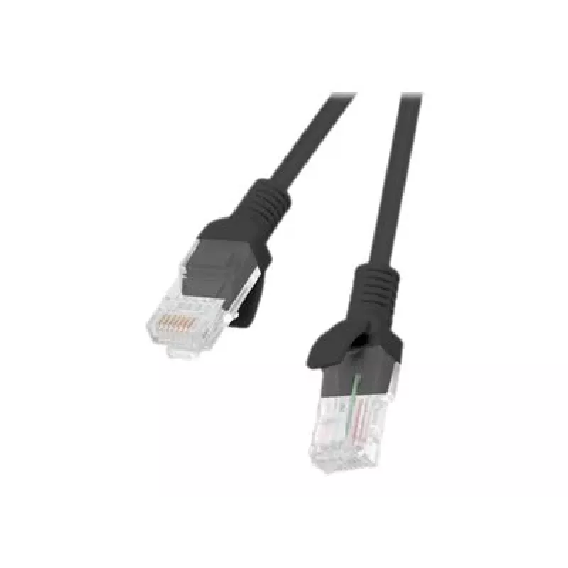 Kabel sieciowy LANBERG Cat6 U/UTP RJ-45 do RJ-45, 5 m, czarny, przewodniki CCA, 250 MHz, 26 AWG