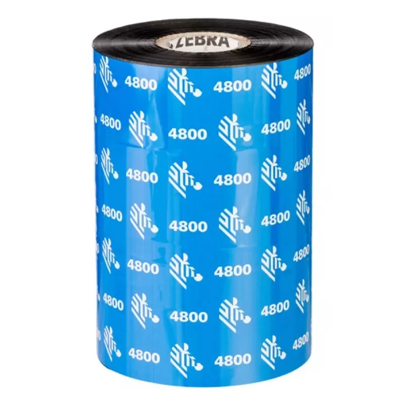 Taśma termotransferowa Zebra 4800 Resin 450 m Czarna