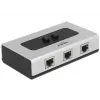 Hub DeLOCK 87673 1000 Mbit/s Czarny Szary