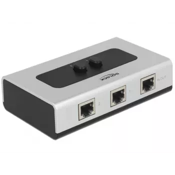 Hub DeLOCK 87673 1000 Mbit/s Czarny Szary