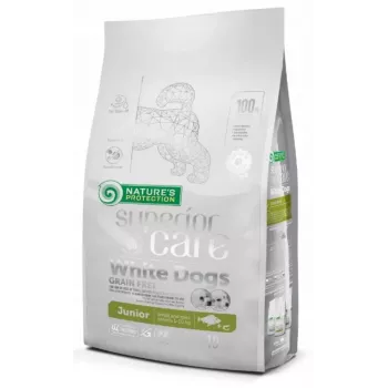 Sucha karma dla psa nature’s protection Superior Care biały Dogs Grain Free Junior Small 10 kg — Ryba, Białko 26%, Tłuszcz 15%