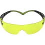 Okulary ochronne 3M SecureFit 400 – czarna ramka, zielone przyciemniane soczewki, ochrona UV, powłoka przeciwmgielna