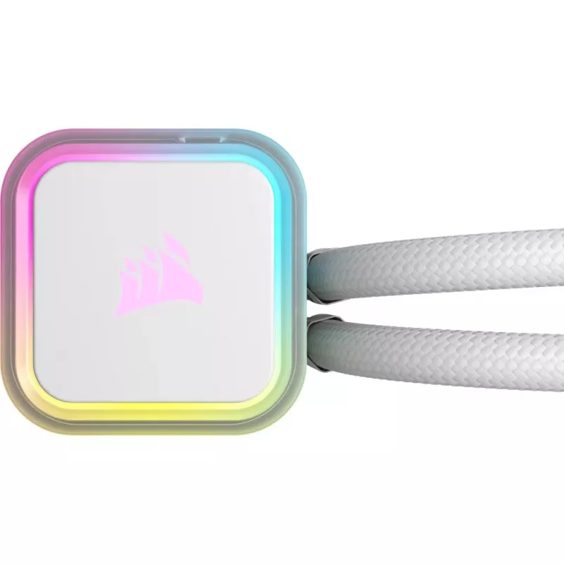 CORSAIR iCUE H100i RGB ELITE układ chłodzenia cieczą procesora 1-pack biały 120 mm