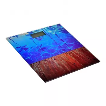 Elektroniczna waga osobista ESPERANZA EBS011 — szklana platforma z 4 sensorami, maks. 180 kg, dokładność 100 g, wyświetlacz LCD 70x34 mm, bateria CR2032