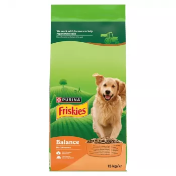 PURINA Friskies Balance Kurczak z wołowiną i warzywami - sucha karma dla psów - 15kg