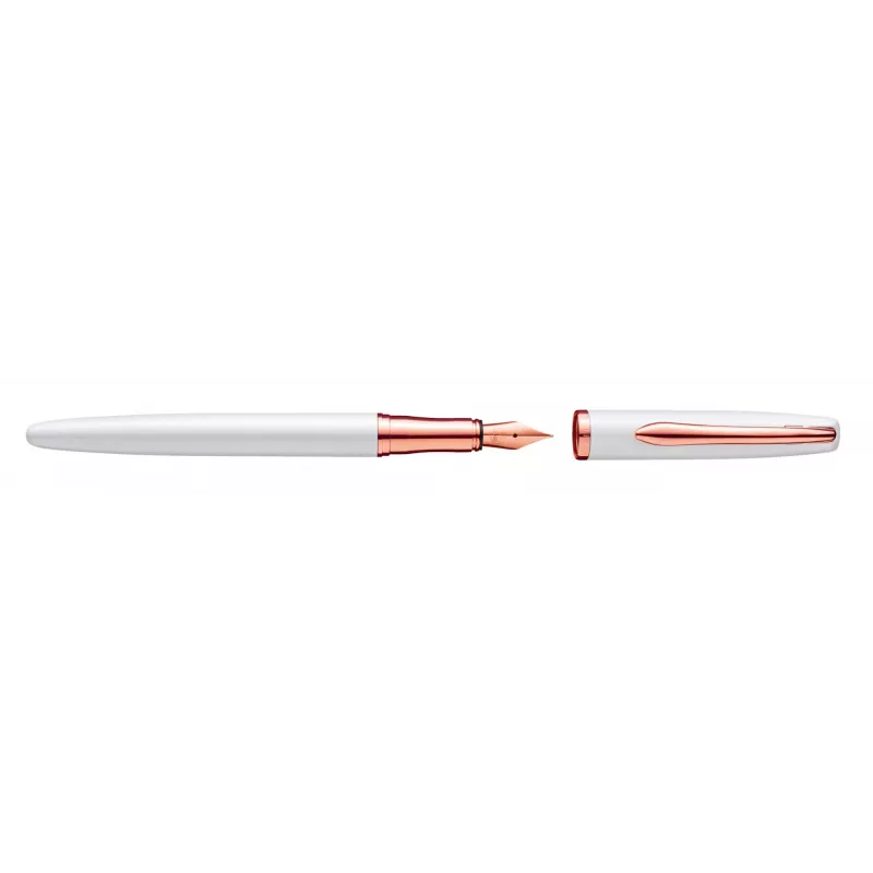 Pióro wieczne Pelikan Jazz Noble Elegance P36 Gold Pearl biały System na naboje