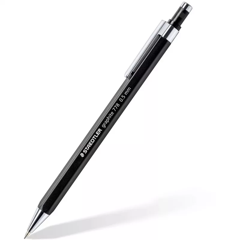 Ołówek grafitowy Staedtler 7785ABK25D HB heksagonalny czarny/srebrny, 1 szt.