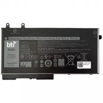Bateria BTI do Dell Latitude 5420 Rugged 11,4V 51Wh (3-ogniwowa) Czarna