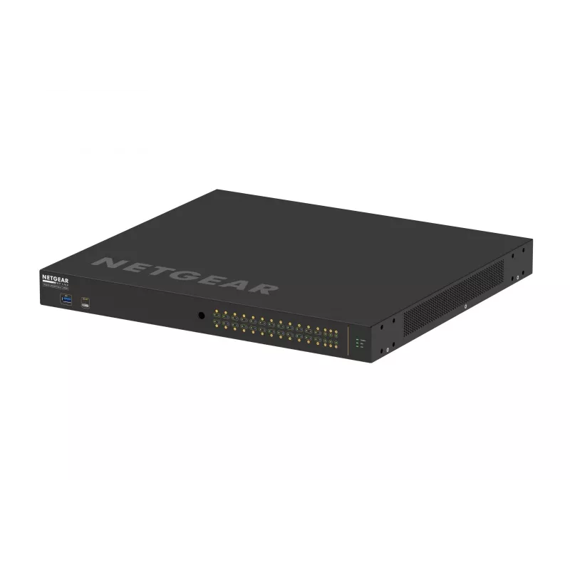 NETGEAR GSM4230UP Zarządzalny przełącznik L2/L3 Gigabit Ethernet (10/100/1000) z zasilaniem przez Ethernet (PoE) 1U Czarny