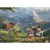 Thomas Kinkade Studios: Disney - Myszka Miki i Minnie w Alpach, puzzle 1000 elementów