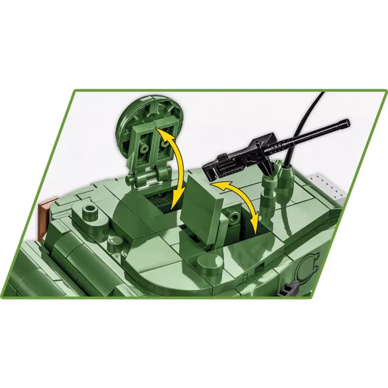 Zestaw konstrukcyjny COBI M26 Pershing T26E3 904 elementy Plastik dla dzieci od 3 lat