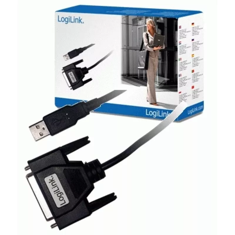 LogiLink UA0054A Kabel równoległy Czarny 1,8 M