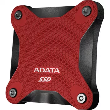 Zewnętrzny SSD ADATA SD620 1 TB, przenośny USB 3.2 Gen 2 (Micro-USB B), prędkość odczytu 520 MB/s, prędkość zapisu 460 MB/s, odporny na wstrząsy, czerwony