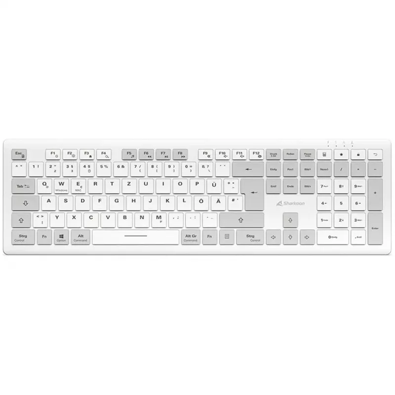 Sharkoon OfficePal K30W biały DE-Layout Rubberdome