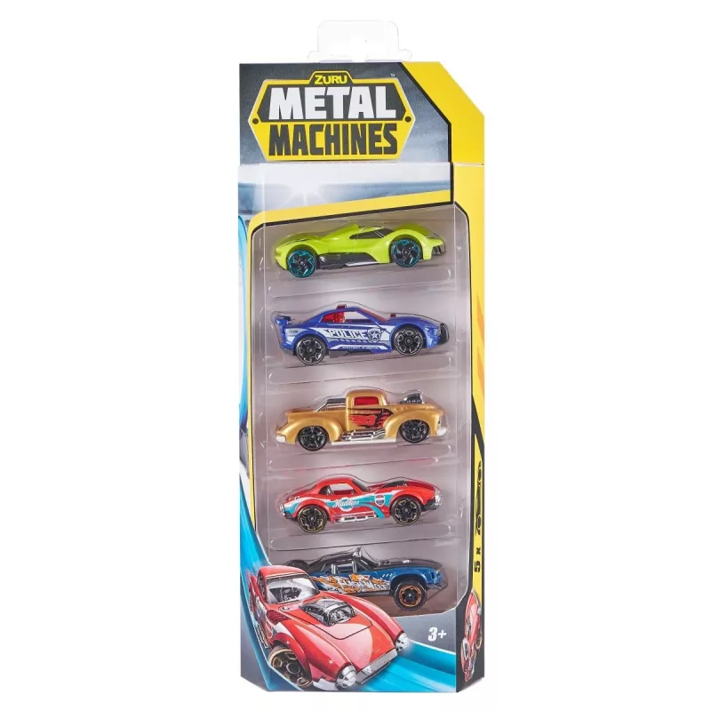 Zuru Metal Machines zestaw 5 samochodzików metalowych 1:64, seria 2, mix wzorów