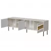 TV cabinet cama meble INSERTO 3D1W 190x40x62 cm wykończenie cashmere z LED