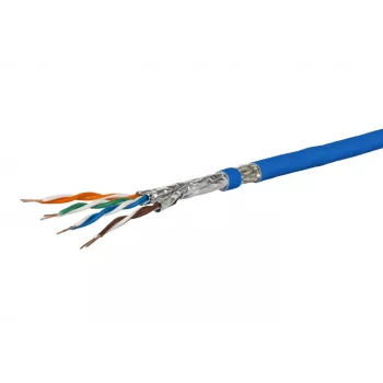 Kabel sieciowy Metz Connect 1308427B34145 Cat7a S/FTP niebieski 100 m
