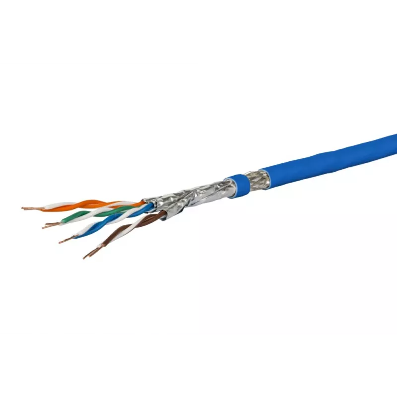 Kabel sieciowy Metz Connect 1308427B34145 Cat7a S/FTP niebieski 100 m