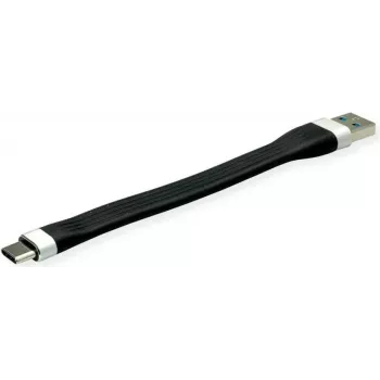 ROLINE 11.02.9014 Kabel USB 0,11 m USB 3.2 Gen 1 (3.1 Gen 1) USB A USB C Czarny (11.02.9014)