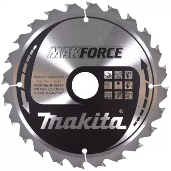 Makita MAKFORCE - Tarcza piły tarczowej - do drewna - 190 mm - 24 zęby