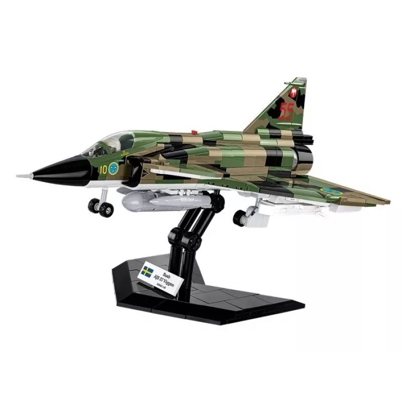 Zestaw konstrukcyjny Cobi Blocks Saab AJS 3 Viggen 911 szt. model do składania, 911 elementów