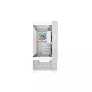 Cooler Master E690-WHNN-S00 Elite 690 WOOD Biały, 270° pełny widok, hartowane szkło, bezszwowe fazowanie