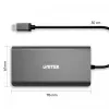 UNITEK uHUB O8+ Przewodowy USB 3.2 Gen 1 Type-C Szary 100W Power Delivery