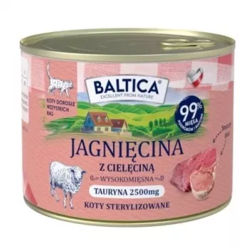 BALTICA regional flavours Jagnięcina z cielęciną - mokra karma dla kota - 185g