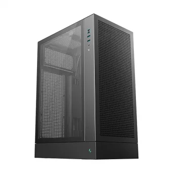 Obudowa PC DeepCool CH170 PLUS Tower Czarny — micro-ATX/mini-ITX, szkło hartowane, USB-C, zasilacz u góry