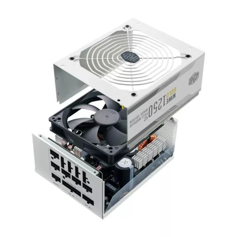 Zasilacz MWE Gold V2 1250W 80+GOLD ATX 3.0 biały