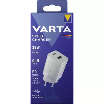 Ładowarka sieciowa Varta 57955 101 111 Uniwersalna Biała AC Szybkie ładowanie