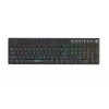 Klawiatura IBOX AURORA K-6 — pełnowymiarowa QWERTY, bezprzewodowa RF + Bluetooth, podświetlenie RGB, mechaniczne niskoprofilowe klawisze, czarna