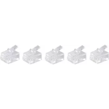 Złącze przewodowe RJ-11 ShiverPeaks BS72040-5 Białe