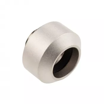 Złączka do sztywnych rurek 14 mm OPTIMUS, nikiel satynowy — złączka kompresyjna do chłodzenia PC