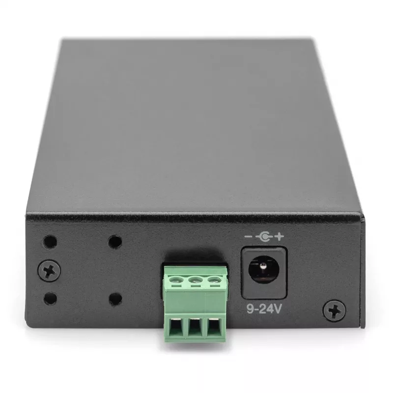 DIGITUS Koncentrator USB 4-portowy 3.0->4xA3.0 linia przemysłowa czarny